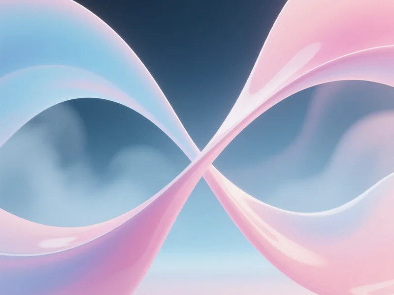 Composizione a gradiente che mostra due assi intersecanti